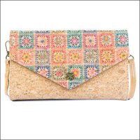 Women’s Cork Phone Crossbody Bag – Printed Vegan Envelope Purse BAGD-599 G Flash Sales