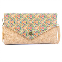 Women’s Cork Phone Crossbody Bag – Printed Vegan Envelope Purse BAGD-599 H Flash Sales