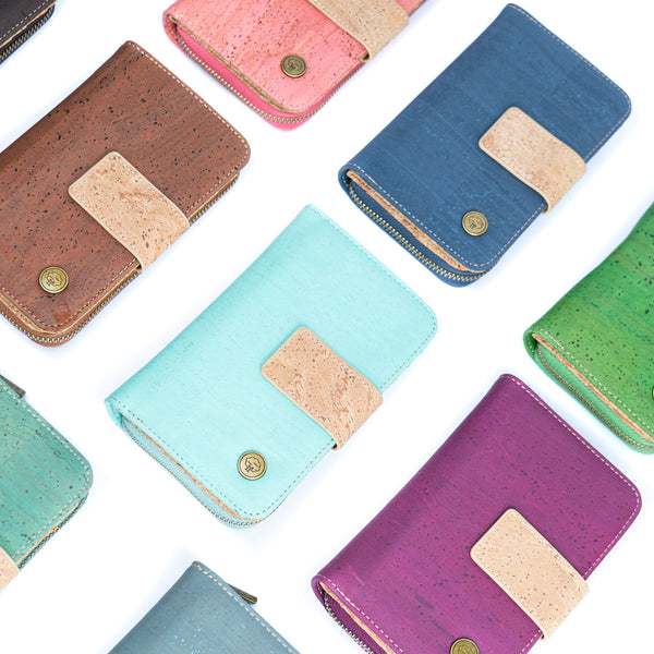 Stylish & Functional Medium-Sized Women's Cork Wallet