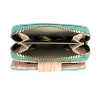 🌿 Stylish Solid-Color Cork Women's Short Wallet
