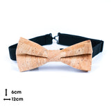 Cork Bow Tie & Cufflink Set (Pre-Tied, Adjustable) L-015