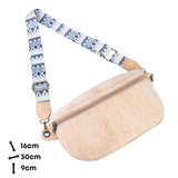 Cork Crossbody Belt Bag with Strap Options