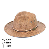 Rustic Charm: Black and Brown Cork Cowboy Hat