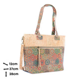 Printed Cork Women's Tote Bag BAGD-567