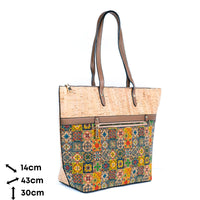 Ladies Lightweight Cork Tote Bag - Vegan Leather BAG-2330