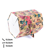 Cork Glasses Organizer 6-Slot Foldable Printed | Corkadia