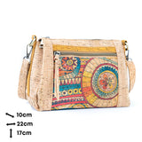 Printed Pattern Women’s Cork Crossbody Bag BAGD-569