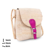 Cork Phone Crossbody Bag – Lightweight Mini Vegan Shoulder Bag in Natural Cork