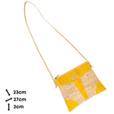 Slim Cork Crossbody Bag for Women – Lightweight Vegan Minimalist Purse