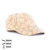 Women’s Cork Baseball Cap – Daisy Print Eco Style