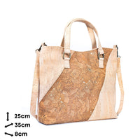 Geometric Cork Tote Bag: Stylish & Functional