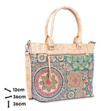 Printed Cork Crossbody & Handbag: Versatile Style