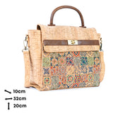 Women's Printed Cork Handbag & Crossbody Bag