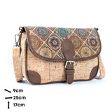 Printed Cork & PU Women's Crossbody Bag BAGD-572