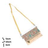 Printed Cork Foldable Crossbody Bag