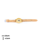 Corkadia Women's Bee Motif Cork Strap Watch - Natural & Unique
