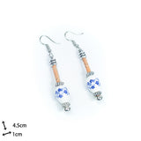 Colourful Handmade Cork Earrings