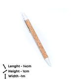 Eco-Friendly Cork Grip Ballpoint Pens - Set of 10