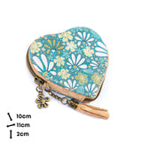 Heart-Shaped Cork Coin Purse with Tassel