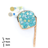 Square Cork Coin Purse with Wrist Strap