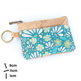 Small Cork Coin Purse with Key Ring