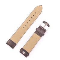 back of 20mm watch straps in brown