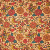 Butterfly and flower Cork fabric COF-306 - CORKADIA
