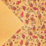 Cork fabric Tile, portuguese cute butterfly flower pattern COF-279 - CORKADIA