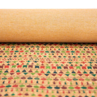 Natural cork Christmas Fabric Collection Christmas pattern COF-326 - CORKADIA