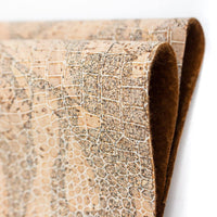 Rare natural cork fabric snakeskin pattern