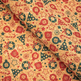 Wholesale Christmas Cork Fabric. Festive designs. Eco-friendly.