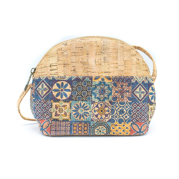 Corkadia handbag with mosaic pattern
