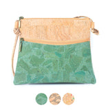 Stylish green faux leather bag