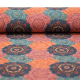 Flower pattern cork fabric cork sheet korkstoff COF-310 - CORKADIA