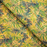 Areca Palm leaf pattern Cork Fabric