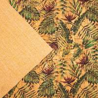 Strelitzia Flower Pattern Cork Fabric COF-245 - CORKADIA