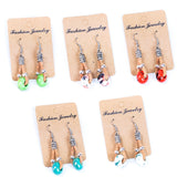 Colorful ceramic beads - handmade women's earrings