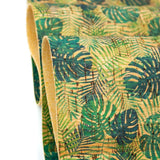 Palm and Areca Palm leafs pattern Cork Fabric COF-244 - CORKADIA
