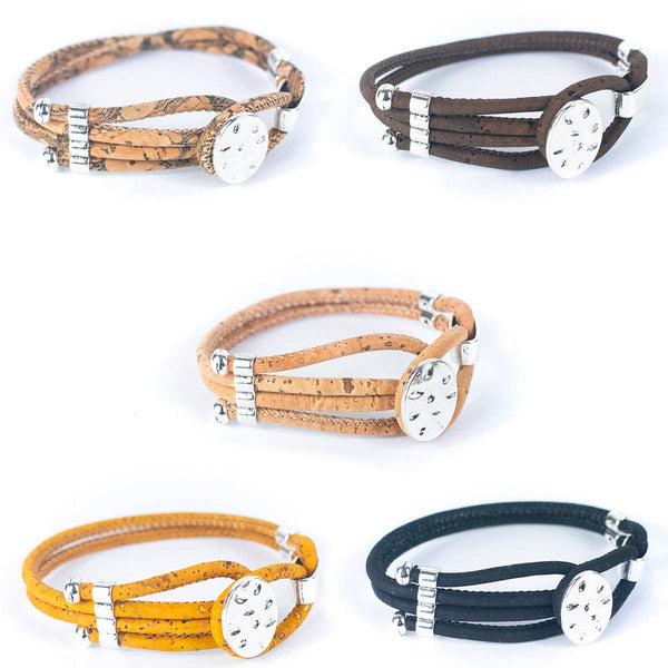 3MM Handmade Cork Bracelet in 5 different colors