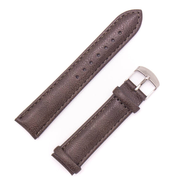 front of 20mm watch straps in brown