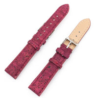 Natural Red cork watch strap
