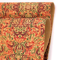 Warmed toned classical patterned Cork Fabric COF-230 - CORKADIA