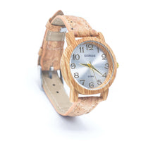 Stylish Casual Watch with Natural Cork Watch Strap WA-393