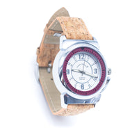 Stylish Casual Watch with Natural Cork Watch Strap WA-357