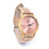 Stylish Casual Watch with Natural Cork Watch Strap WA-350