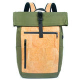 Men's Cork and Canvas Laptop Backpack BAG-2286