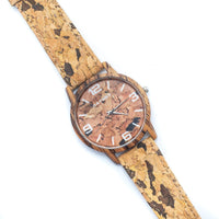 watch with cork leather strap