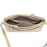 Inside women's cork leather purse