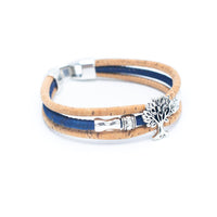 Delightful tree of life cork leather bracelets. 