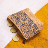 Ceramic tile cork purse